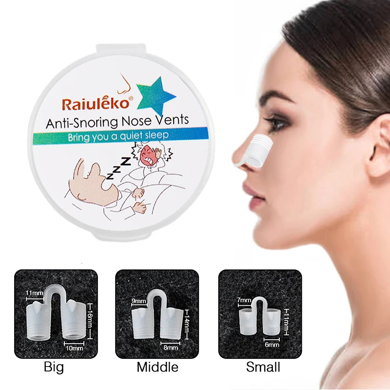 1 Box anti Snoring Nasal Dilator Nose Clip anti Snore Stopping Snoring Silent Sleep Aid Device for anti Snoring Improve Sleeping